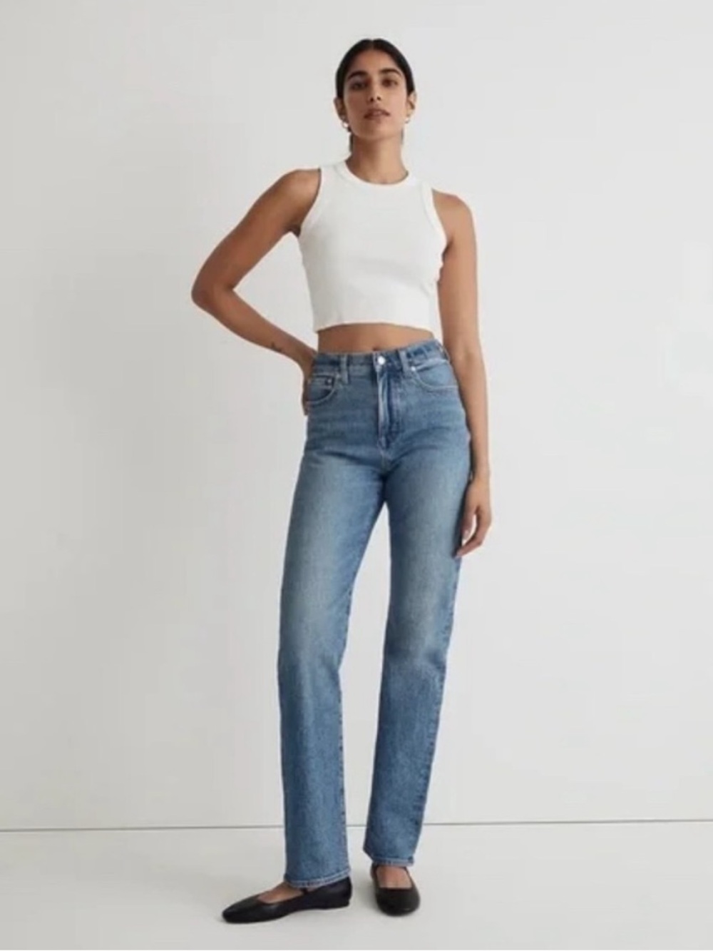 Madewell 90s straight Jean enmore wash - 27 hemmed cut